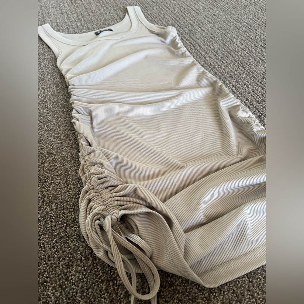 Bodycon Side Drawstring Dress - Picture 2 of 2